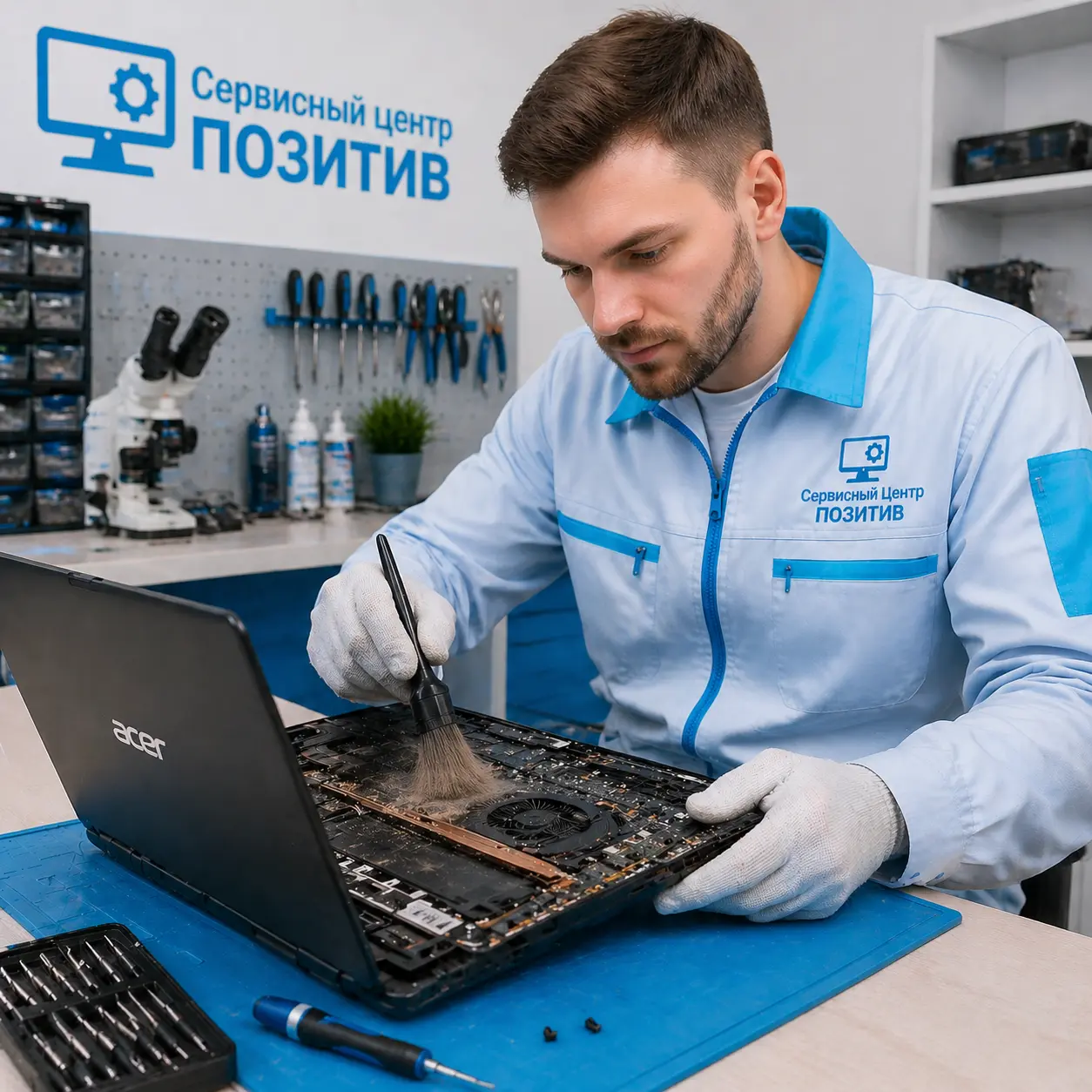 Чистка ноутбука Acer от пыли в Новой Усмани | Замена термопасты
