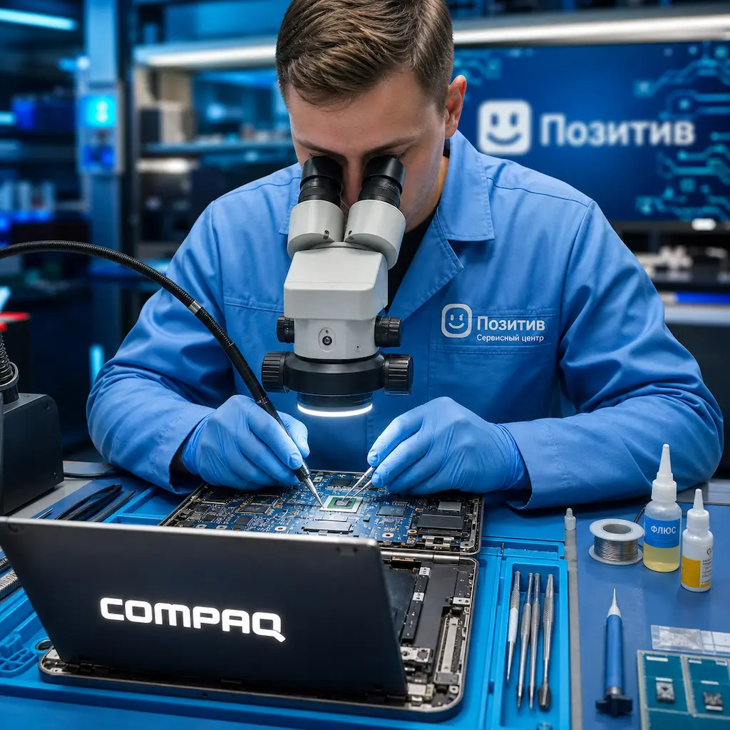 Замена видеокарты ноутбука Compaq в Новой Усмани