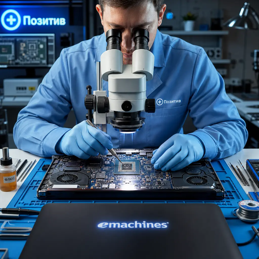 Замена видеокарты ноутбука Emachines в Новой Усмани
