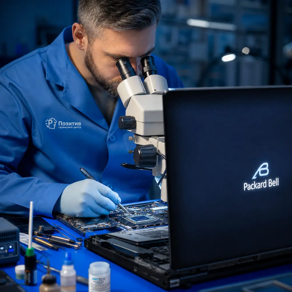Замена видеокарты ноутбука Packard Bell в Новой Усмани