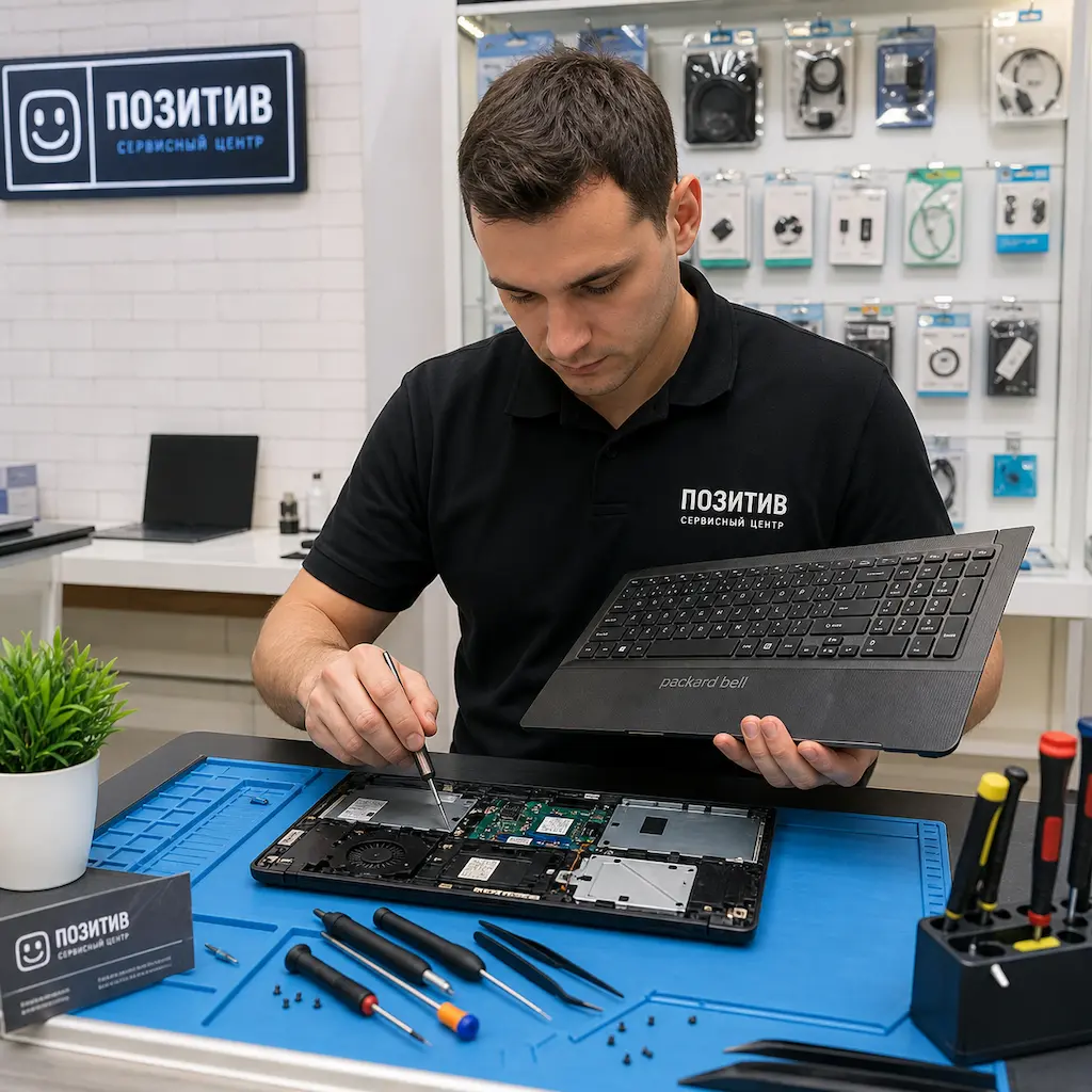 заменить клавиатуру на ноутбуке Packard Bell в Новой Усмани