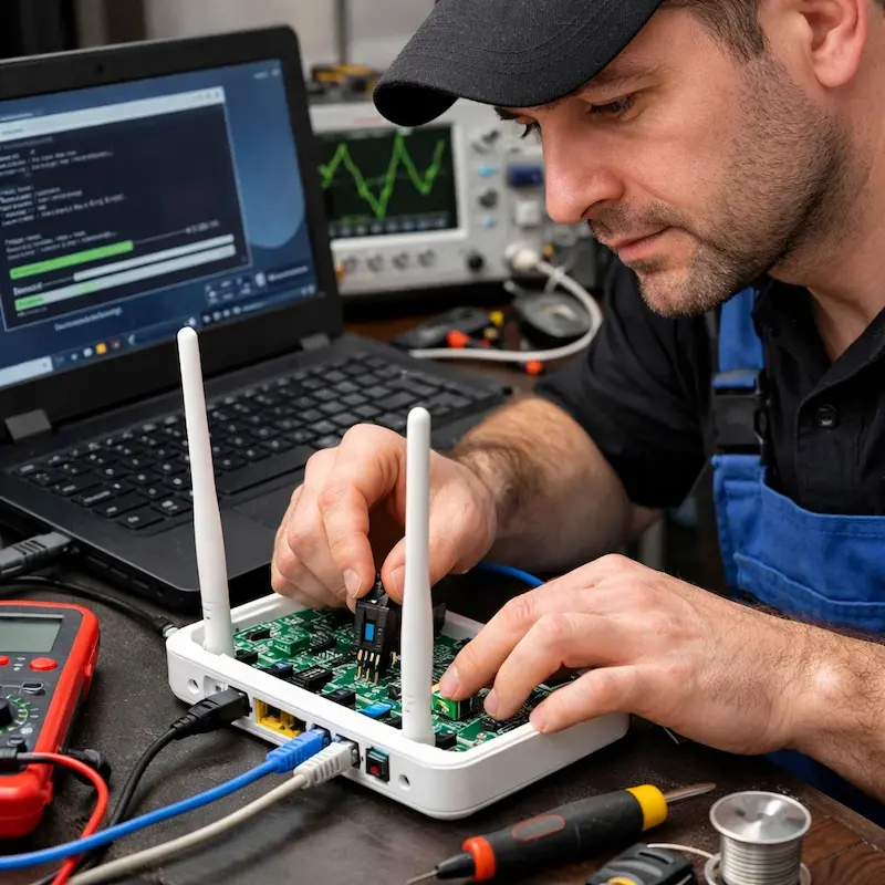 Перепрошивка WiFi роутера в Новой Усмани