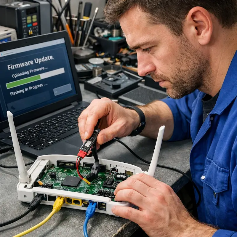 Обновление прошивки роутера в Новой Усмани