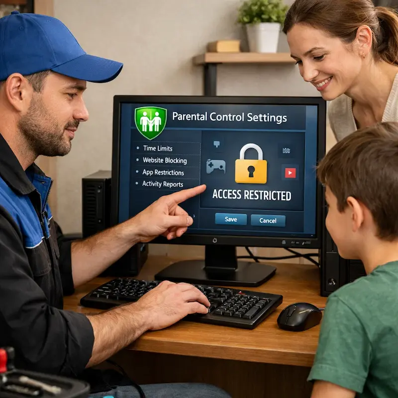 Родительский контроль на компьютере и ноутбуке в Новой Усмани