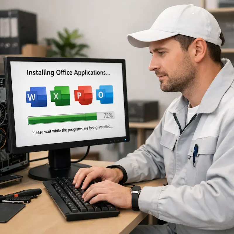 установка офисных программ на компьютер в Новой Усмани