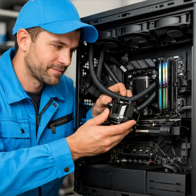 Установка СЖО на ПК в Новой Усмани