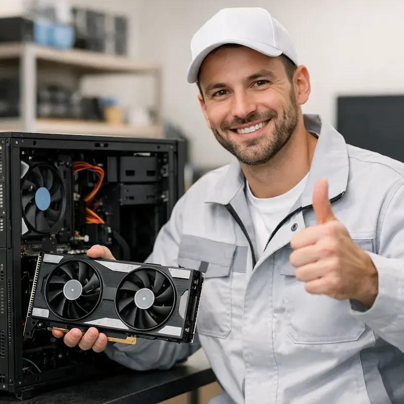 установка видеокарты на ПК в Новой Усмани